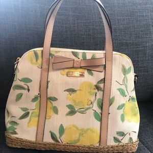 Kate Spade lemon structured purse
